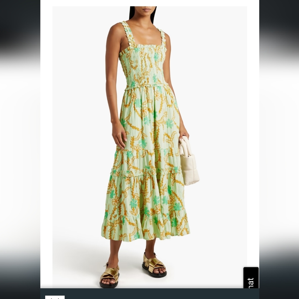 Joie Jailene Floral Smocked Tiered Dress